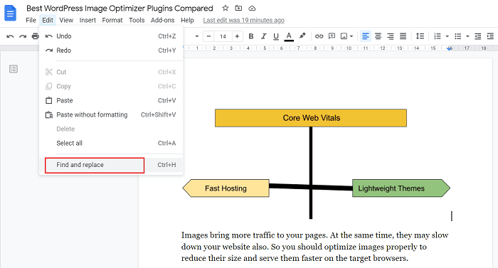 Search-word-Google-docs