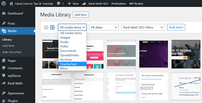How to Find and Delete Unused Images in WordPress 2