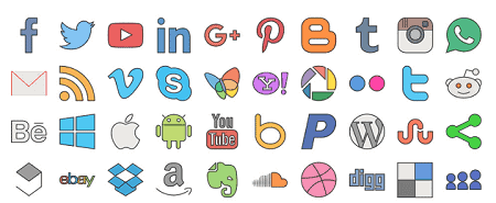 25 Best Free Social Media Icon Packs to Upgrade Your Design 19