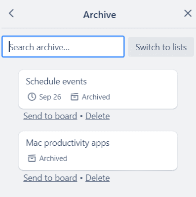 How to Delete Boards, Lists, and Cards in Trello 9