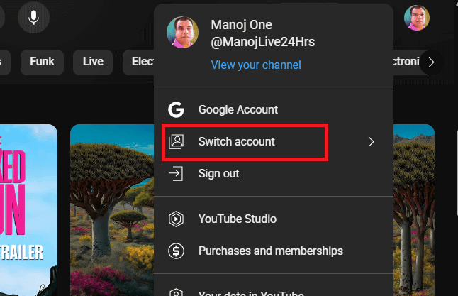 YouTube channel playlist