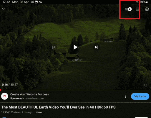 disable youtube auutoplay