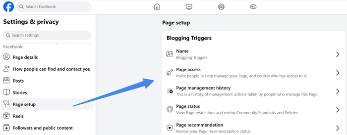 Admin facebook pages