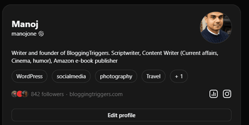 Threads profile Threads profile