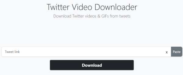 Twitter video downloader