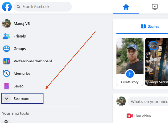 like a facebook page