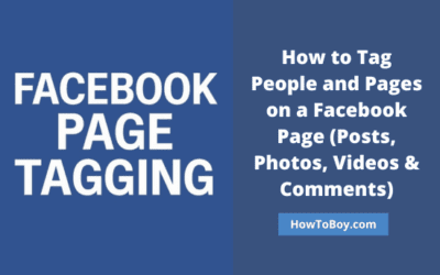 Facebook page tagging How to Tag People and Pages on a Facebook Page