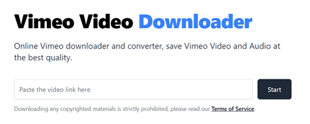 Vimeo video downloader